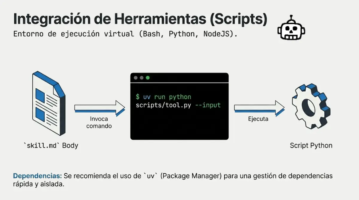 Integración de herramientas con las skills
