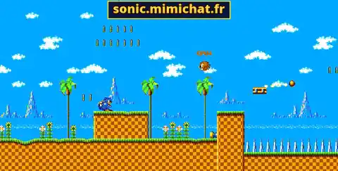 Seis Sonic peleando por la bandera en Green Hill en una partida online